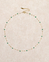 Green Titanium Steel Necklace