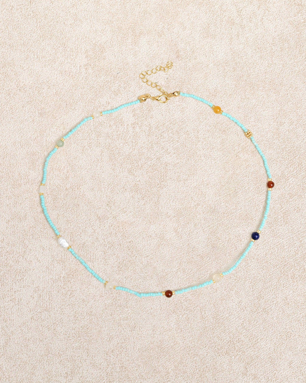 Blue Beads Necklace
