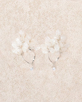White Alloy Earrings