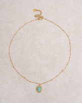 Gold Stainless Steel Pendant Necklace