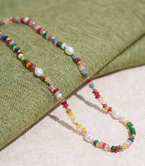 Women's Rainbow Stripes Necklace