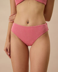 The Red Plaid Bikini Bottom