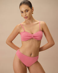 The Red Plaid Bikini Bottom