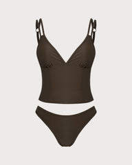 Coffee High Stretch Tankini Set