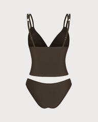 Coffee High Stretch Tankini Set