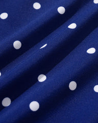 Blue Bowknot Polka Dot Underwire Bikini Sets