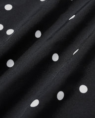 Black Polka Dots One Piece Swimwear