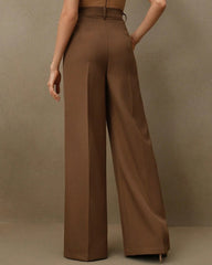 Caramel Natural Waisted Straight Pants