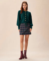 Green Lantern Sleeve Knit Cardigan