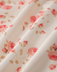 Pink Floral Cropped Cami Top