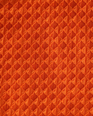 Orange Elastic Waist Textured Bikini Set