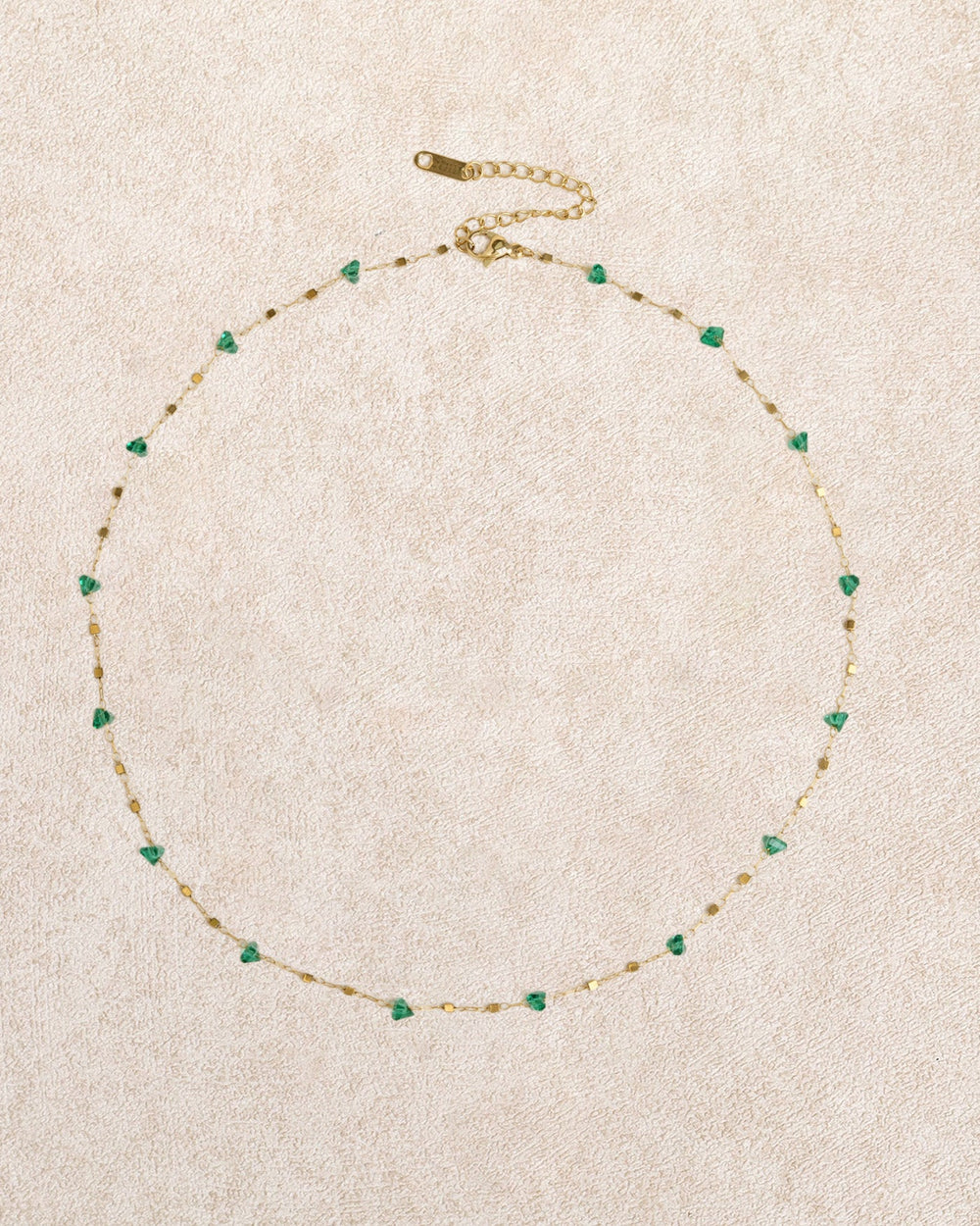 Green Titanium Steel Necklace