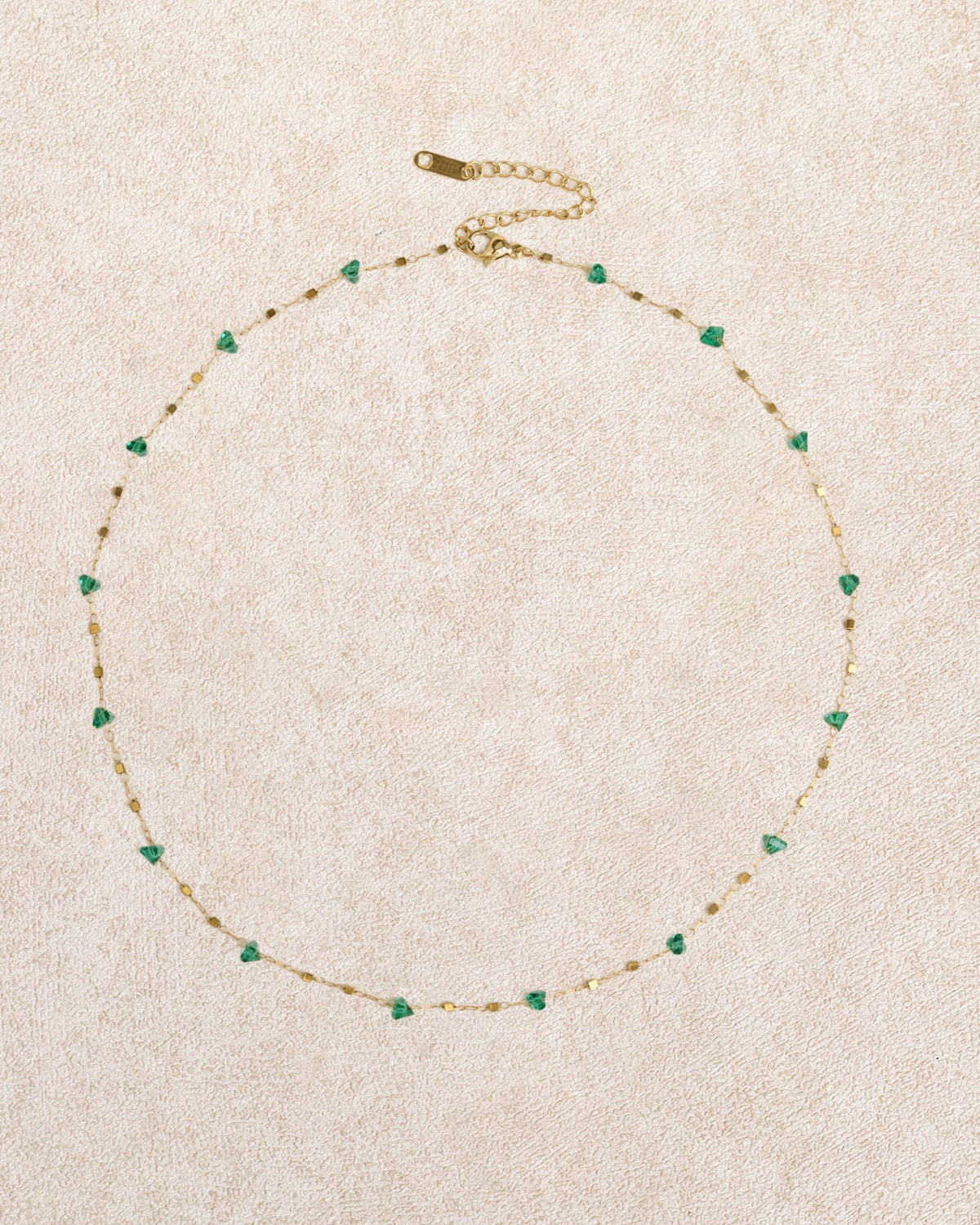 Green Titanium Steel Necklace