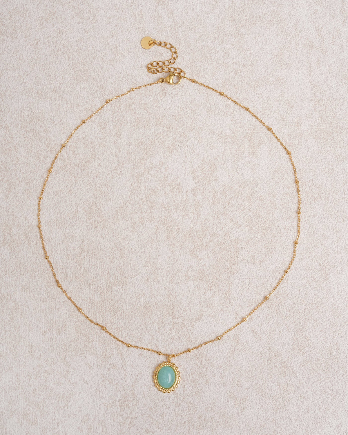 Gold Stainless Steel Pendant Necklace