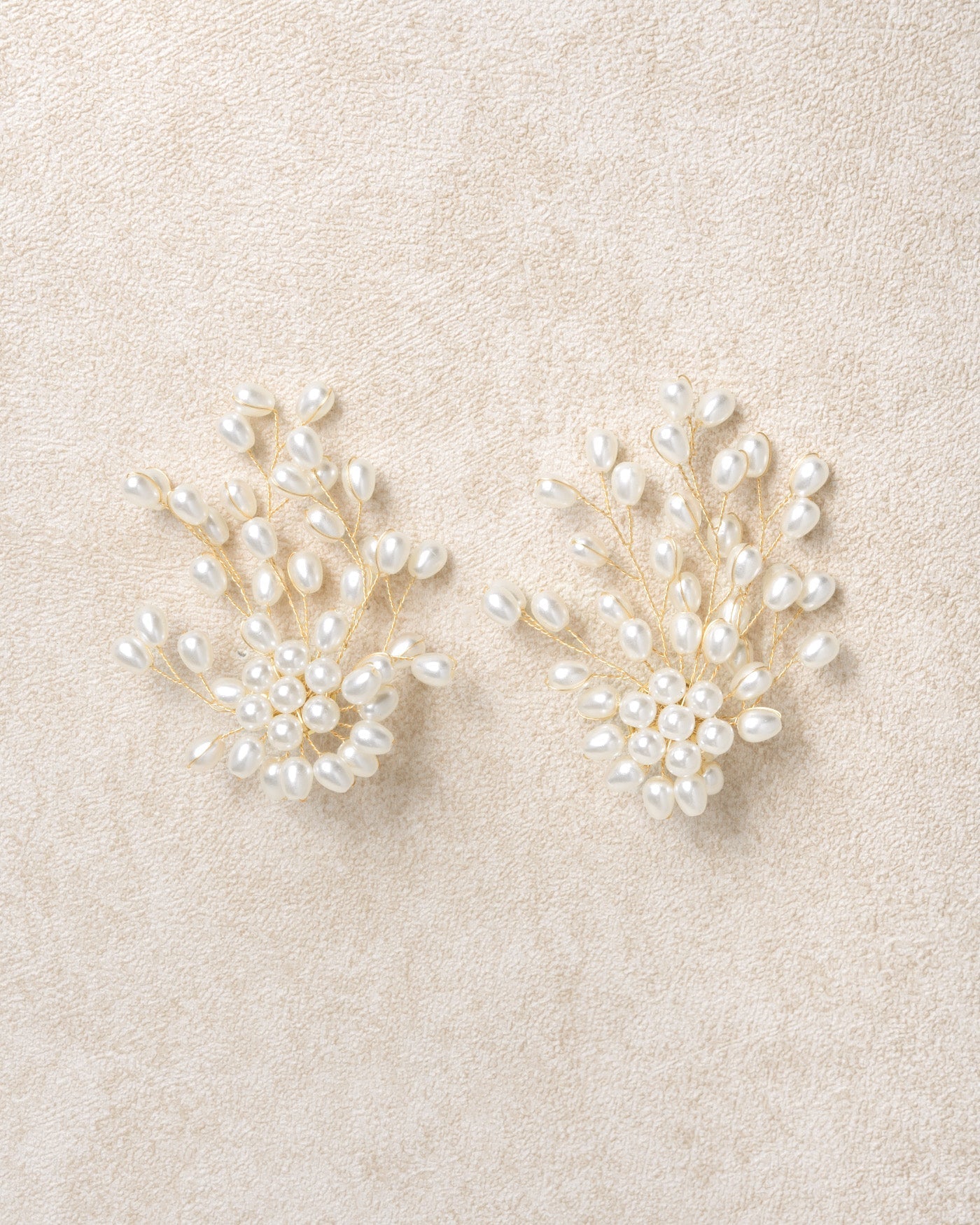 White Metal Earrings