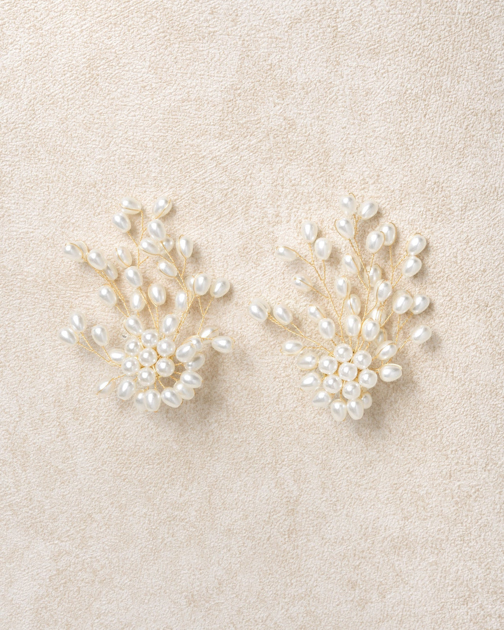 White Metal Earrings