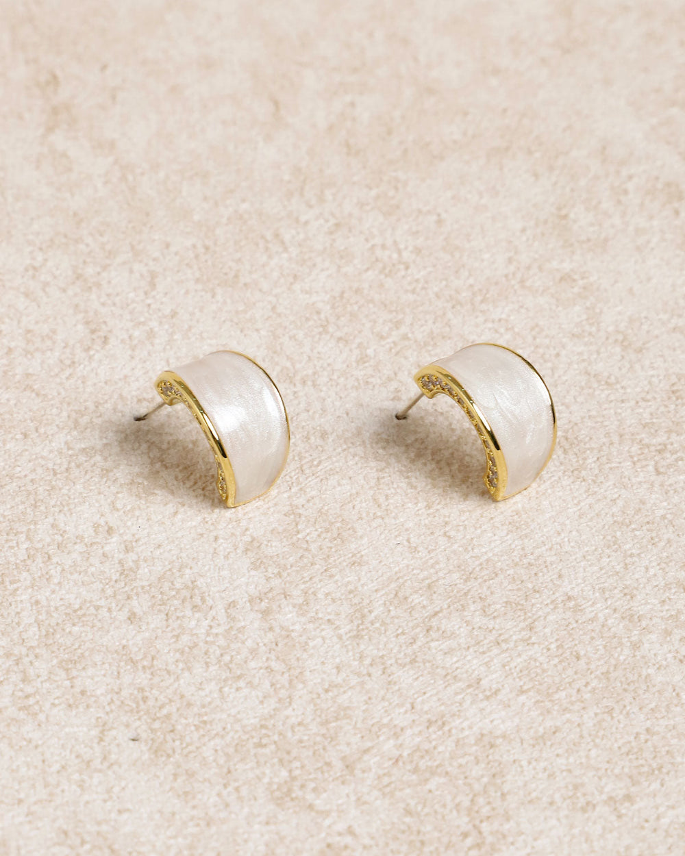Silver Metal Earrings