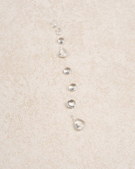 White Clear Crystal Dewdrop Necklace