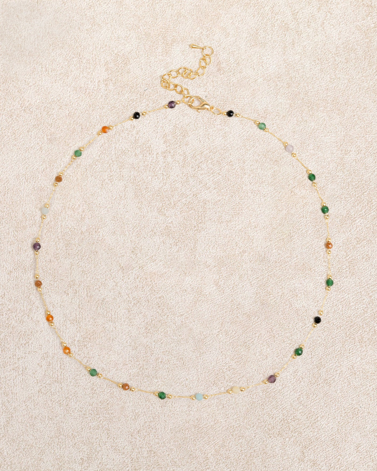 Gold Spacer Bead Necklace