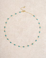Blue Beads Necklace