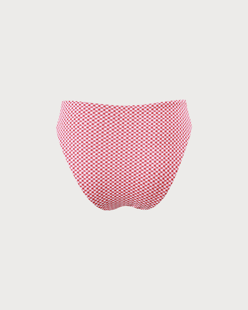 The Red Plaid Bikini Bottom