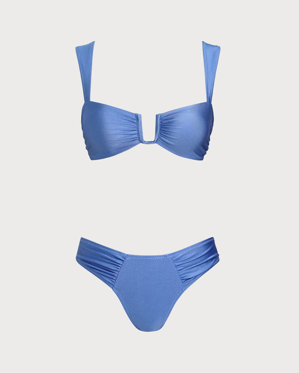 Blue Triangle High Stretch Bikini Set