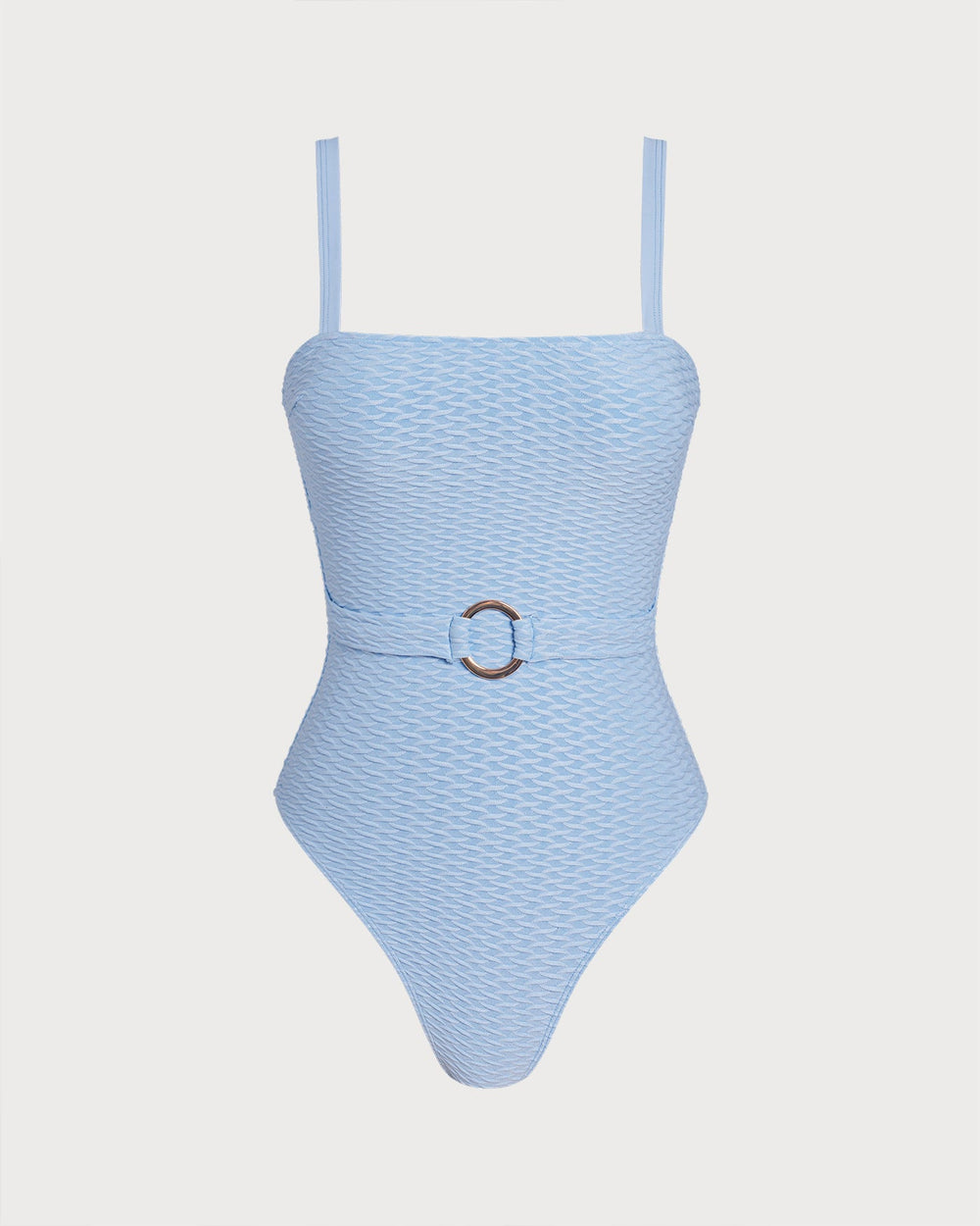 Blue O-Ring Bandeau One Piece Swimwear