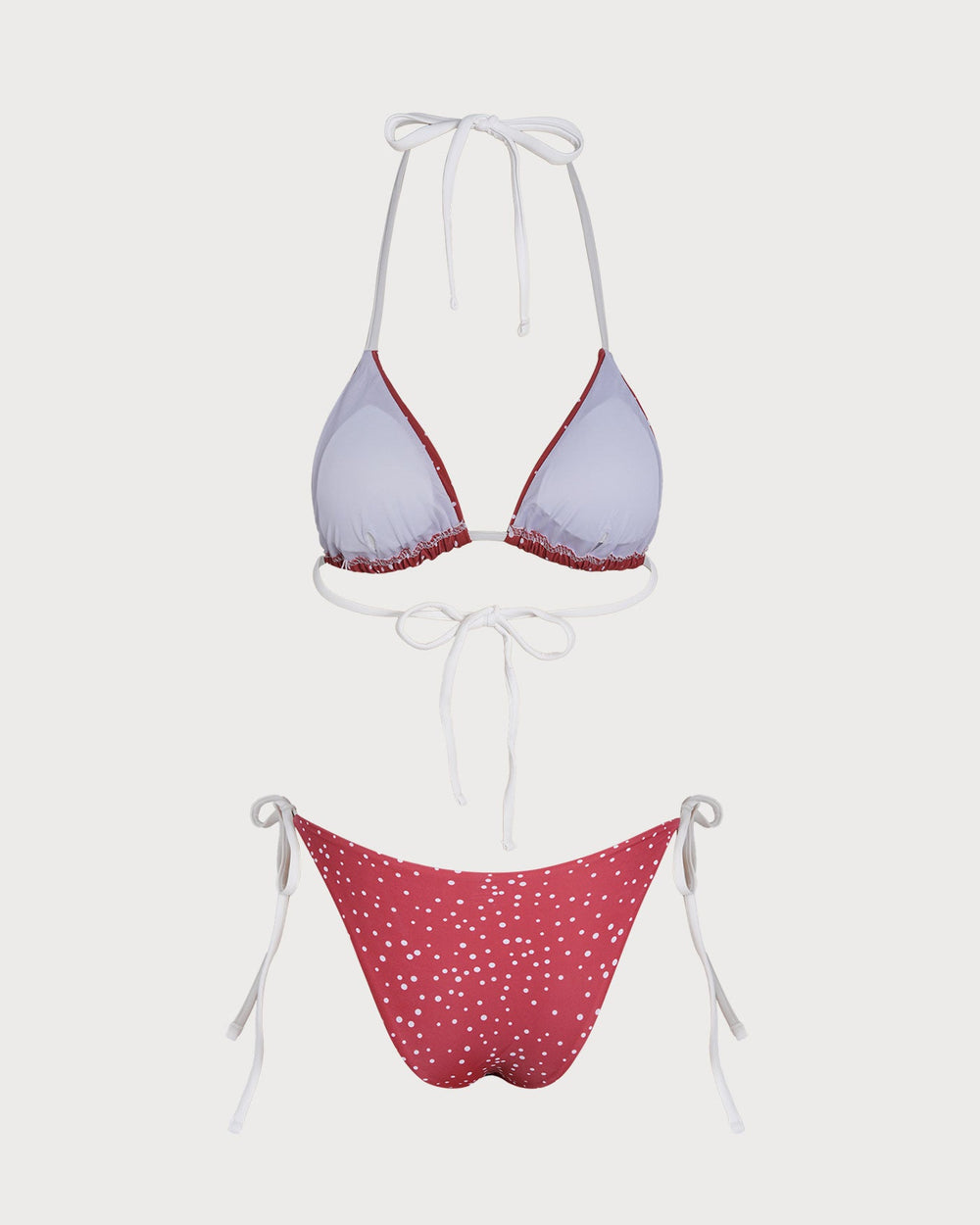 Red Polka Dot Bikini Set