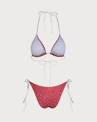 Red Polka Dot Bikini Set