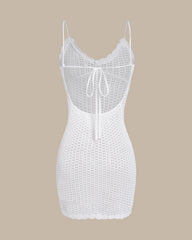 White Drawstring Cover-up
