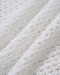 White Drawstring Cover-up