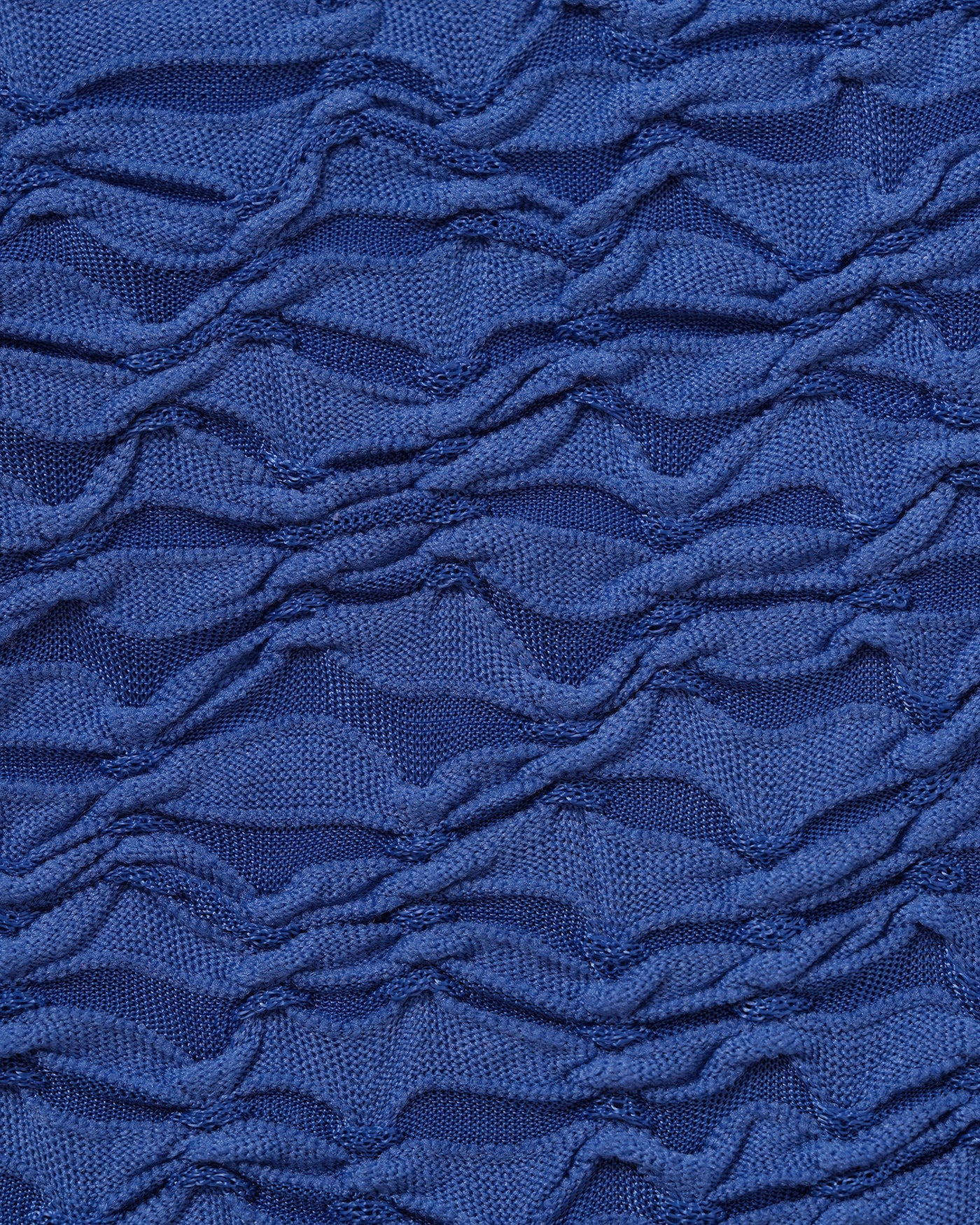 Blue O-Ring Textured Bikini Set