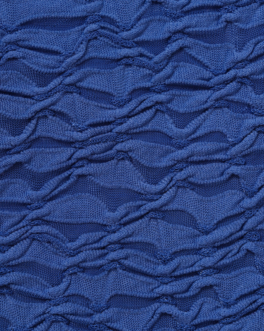 Blue O-Ring Textured Bikini Set