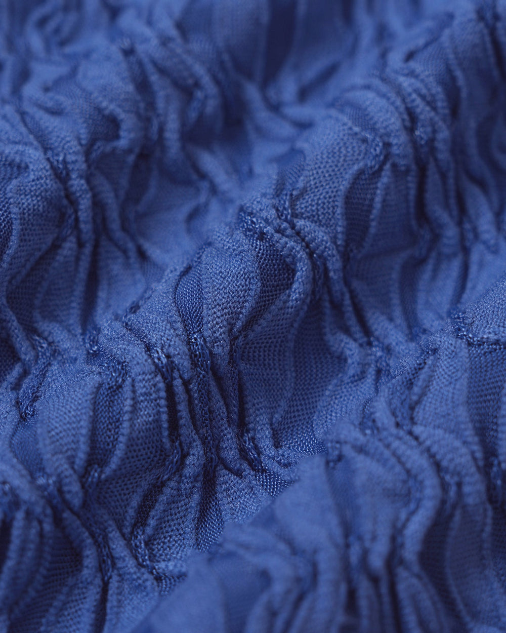 Blue O-Ring Textured Bikini Set
