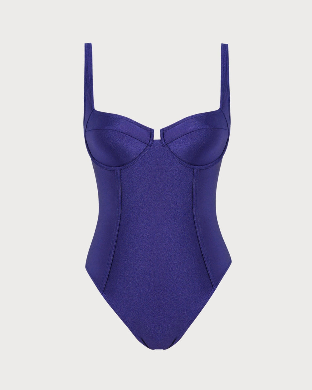 Navy Underwire One Piece Swimwear