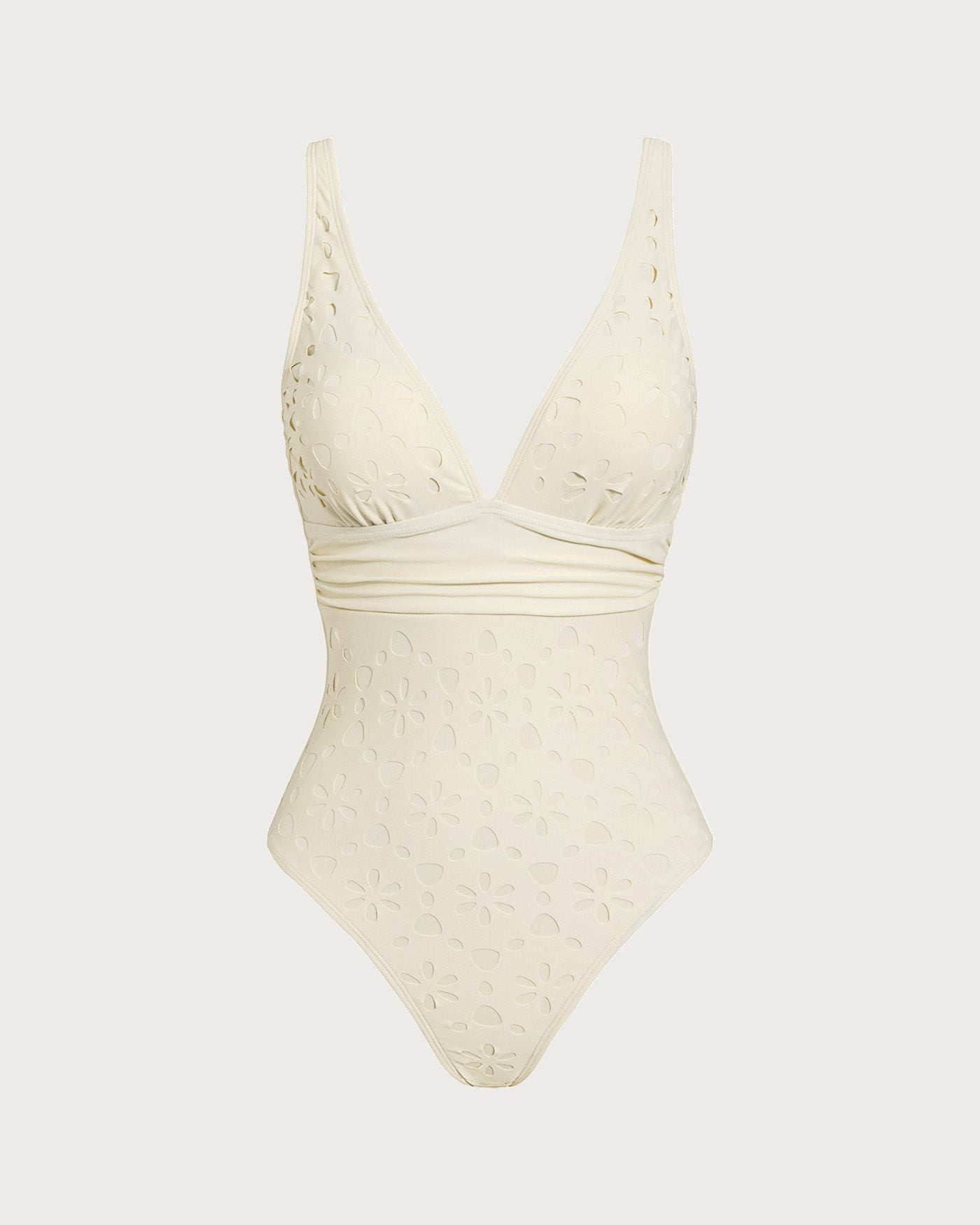 White Bralette One Piece Swimwear