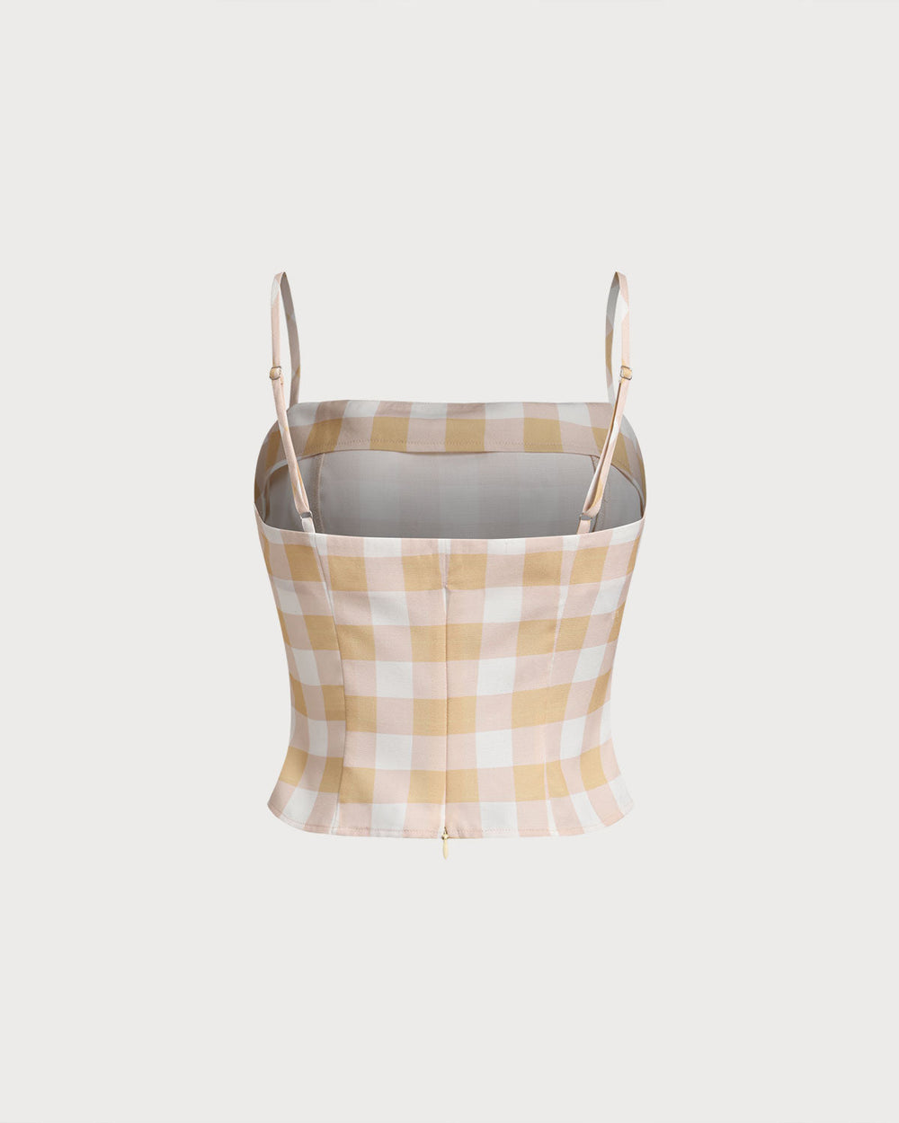 Yellow Plaid Cami Top