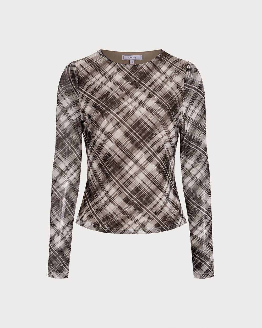 Plaid See Through Tee
