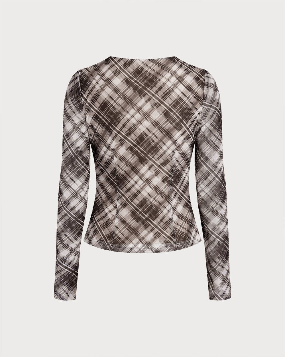 Plaid See Through Tee