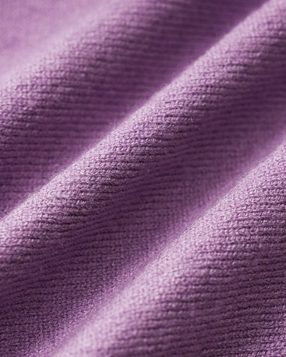 Purple Ribbed Knit Cardigan