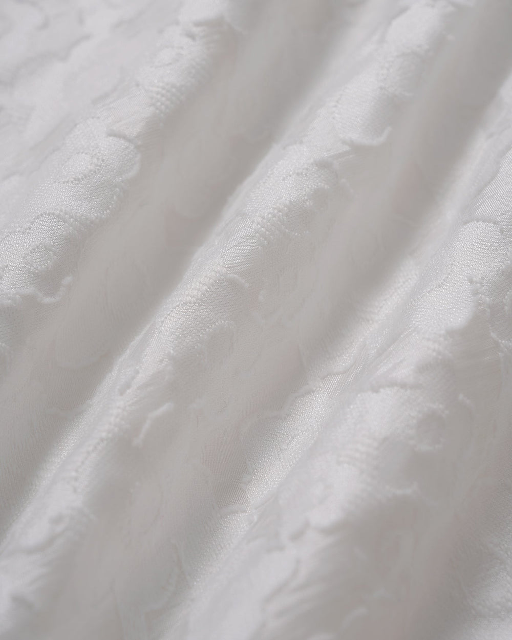 White V Neck Jacquard Mini Dress