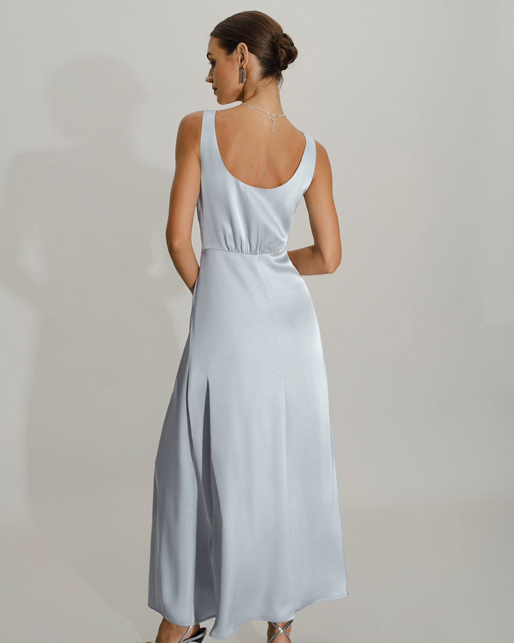 A-Line Sleeveless Maxi Dress