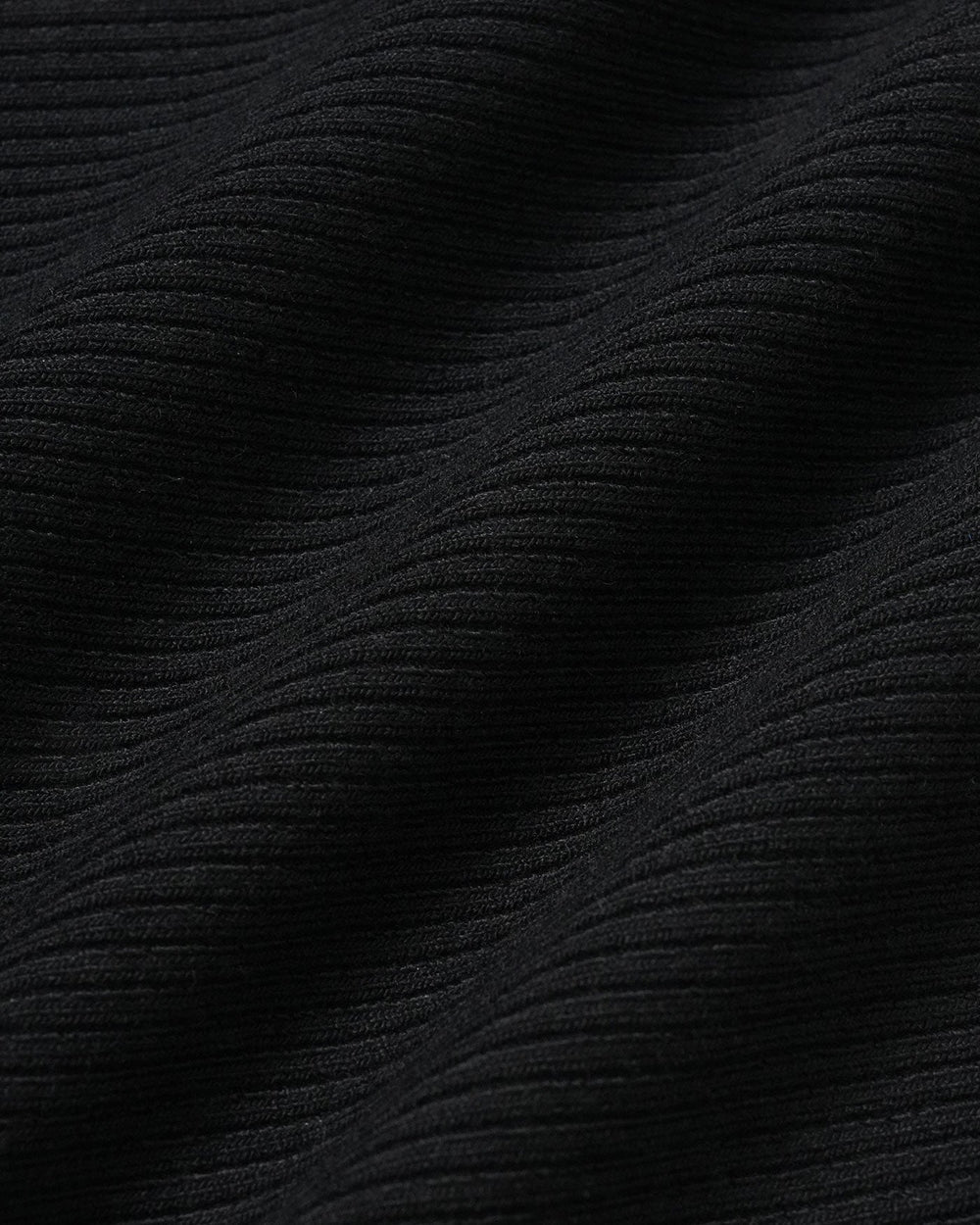 The Black V Neck Ribbed Knit Tank Top
