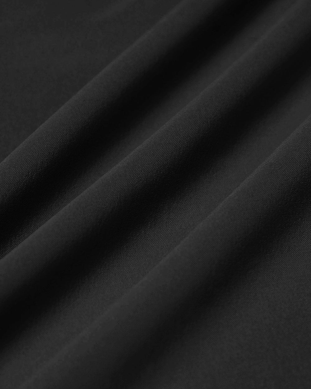 Black Square Neck Pocket Slip Midi Dress