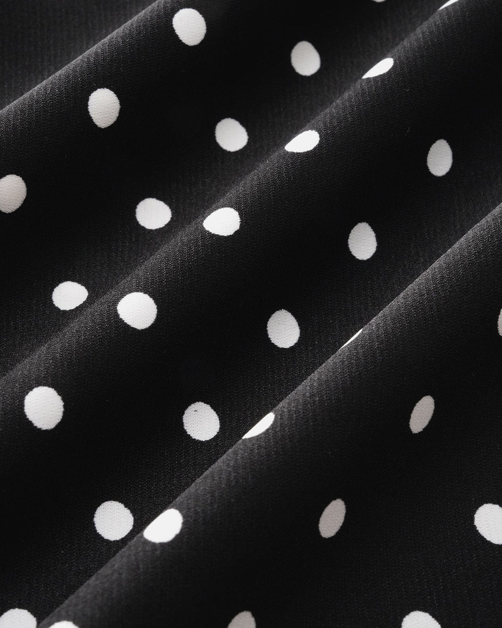 Black Polka Dot Cowl Neck Slip Maxi Dress