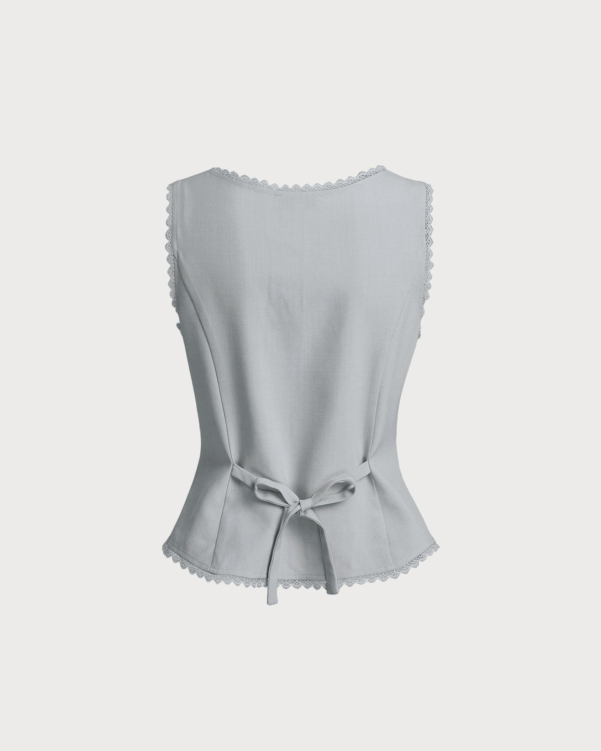 Blue Single Breasted Vest