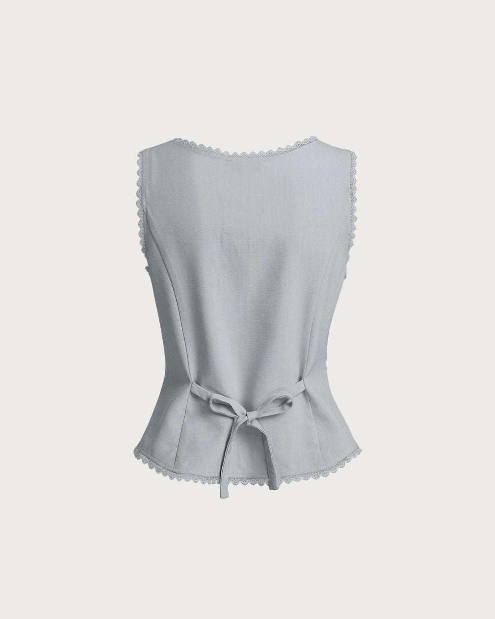 Blue Single Breasted Vest