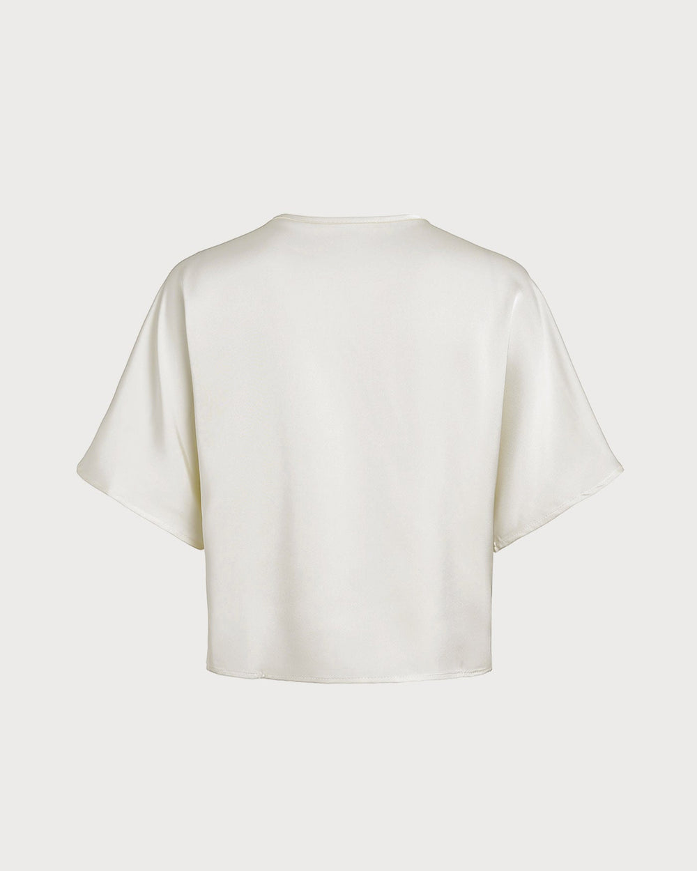 Apricot V Neck Button Tee