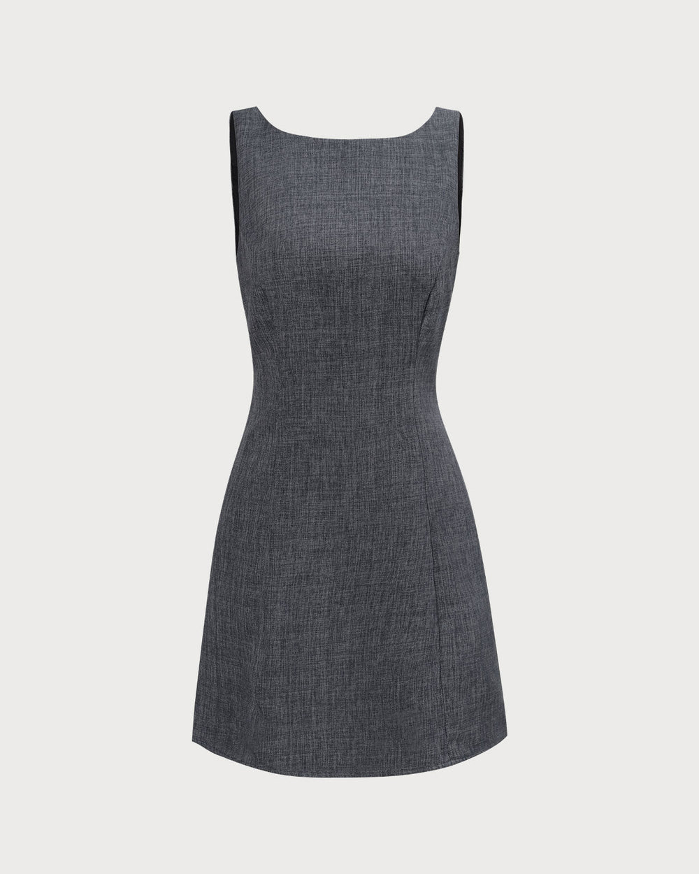 The Boat Neck Sleeveless Mini Dress