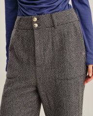 Tweed Straight Pants